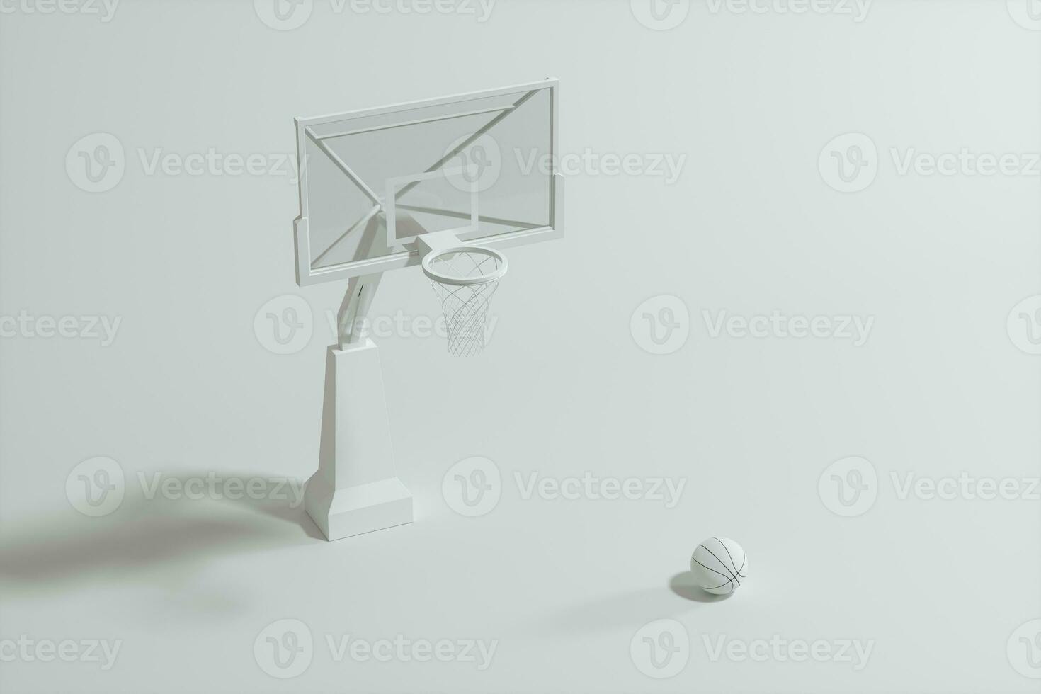 3D model of basketball stands, 3d rendering. photo