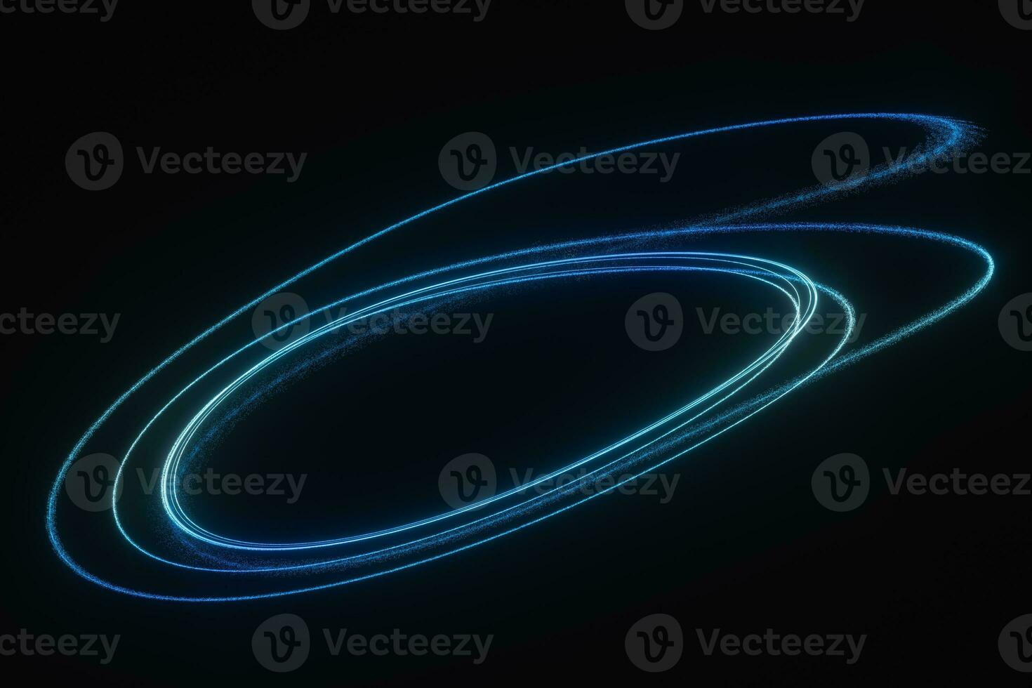 Blue glowing particles, abstract background, 3d rendering. photo