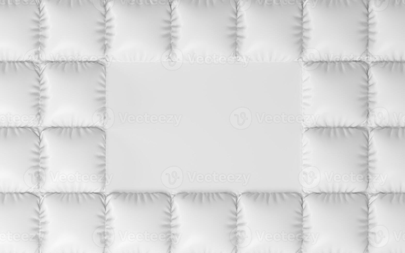 A white cushion of air, 3d rendering. photo