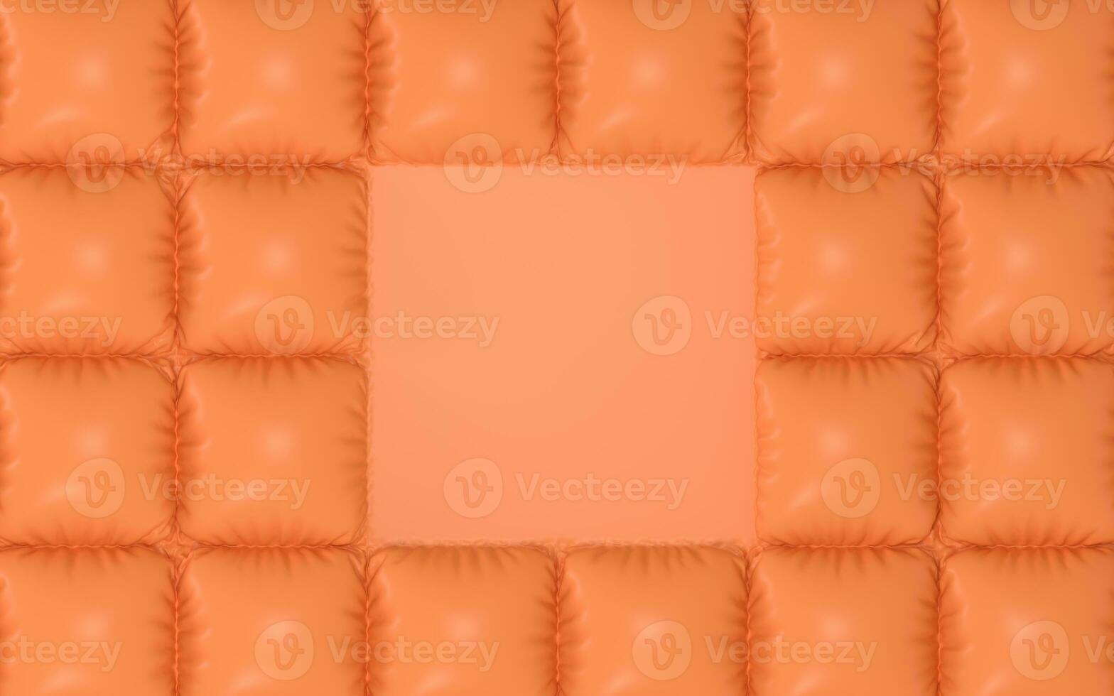 A orange cushion of air, 3d rendering. photo