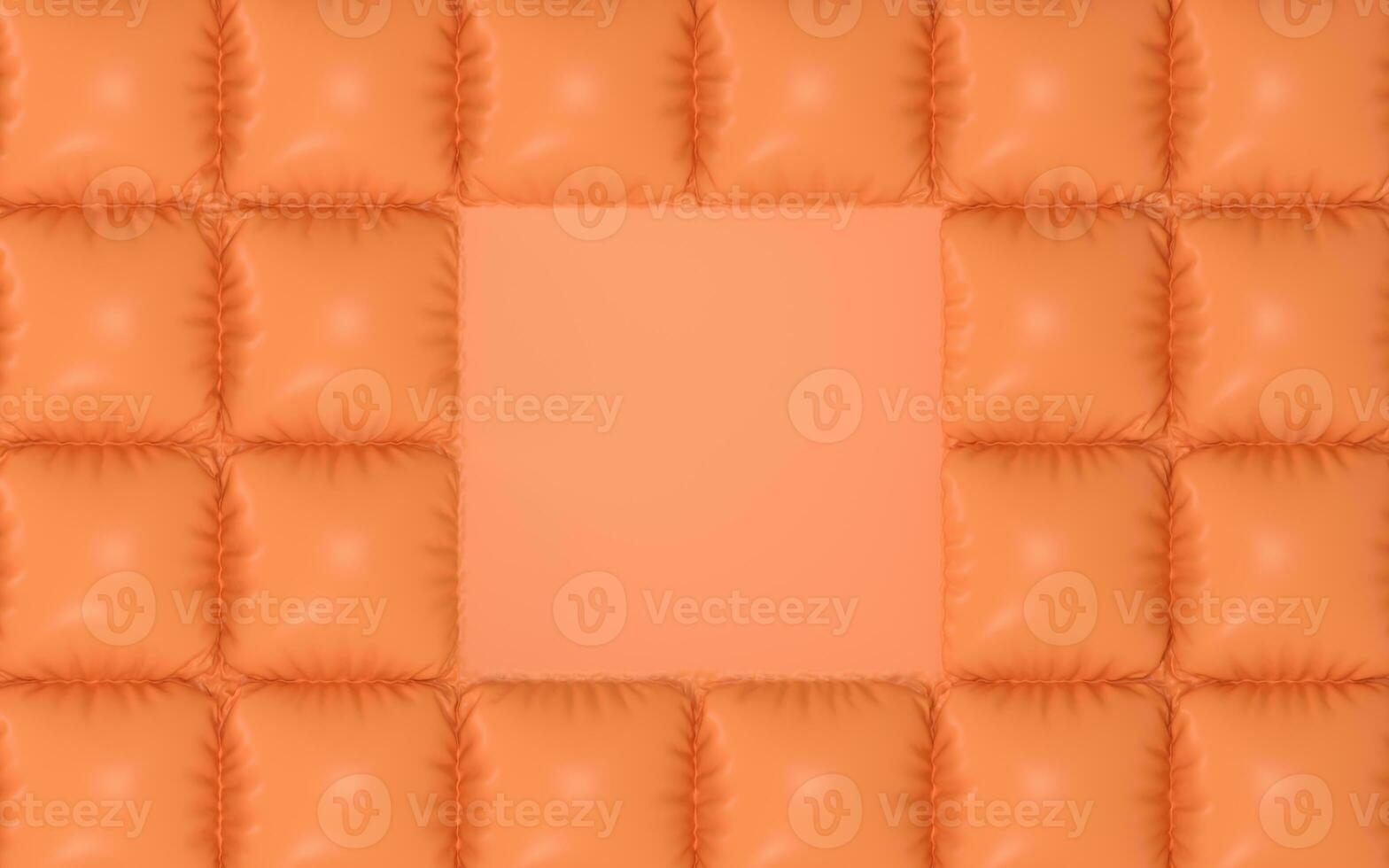 A orange cushion of air, 3d rendering. photo