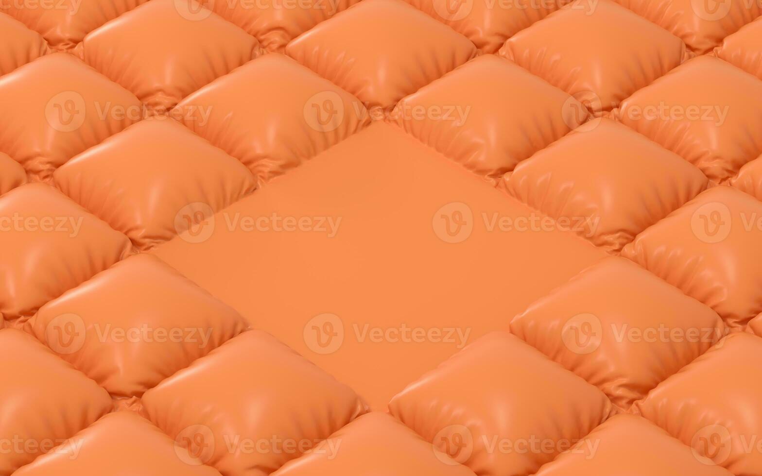 A orange cushion of air, 3d rendering. photo