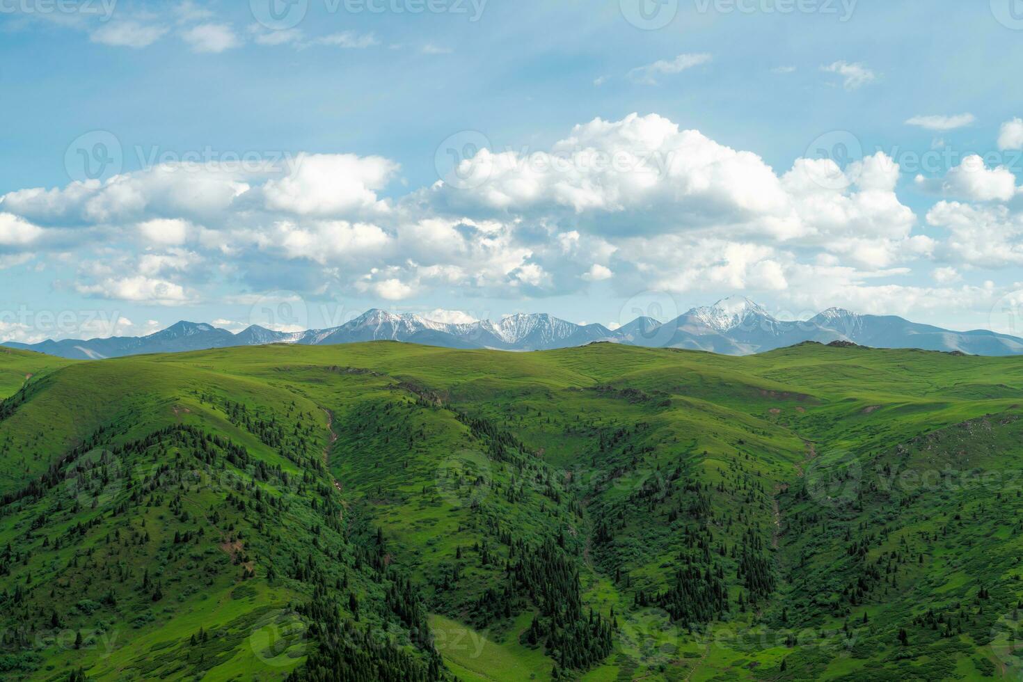 Mountains with blue sky. photo