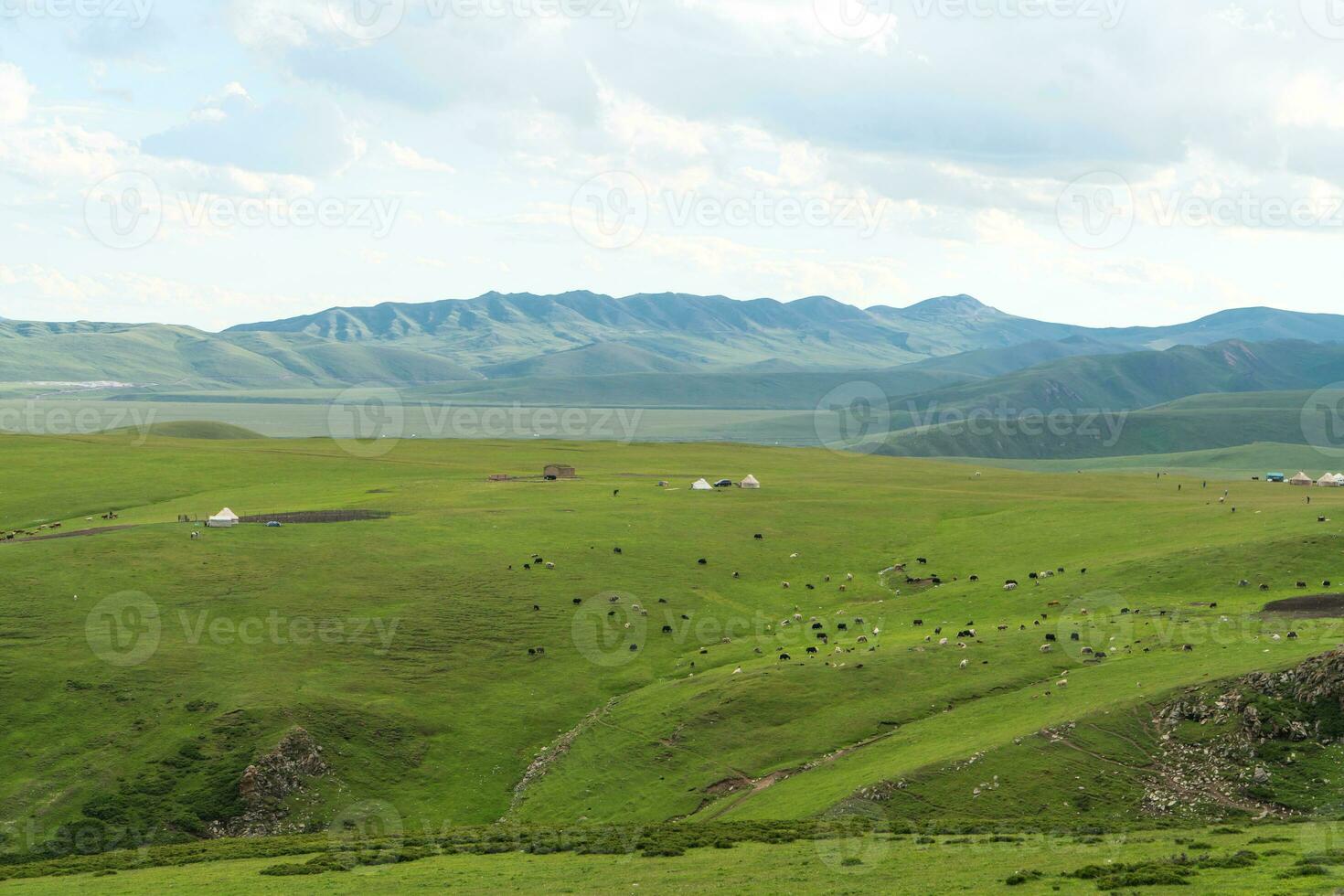 Mountains with blue sky. photo