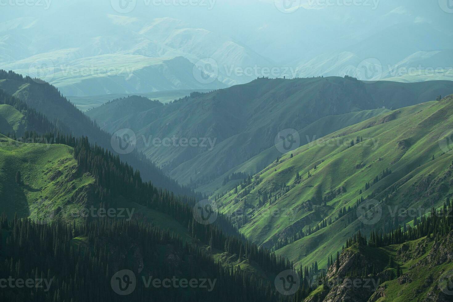 Mountains with a cloud day. photo