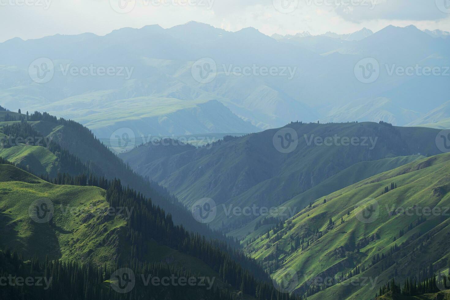 Mountains with a cloud day. photo