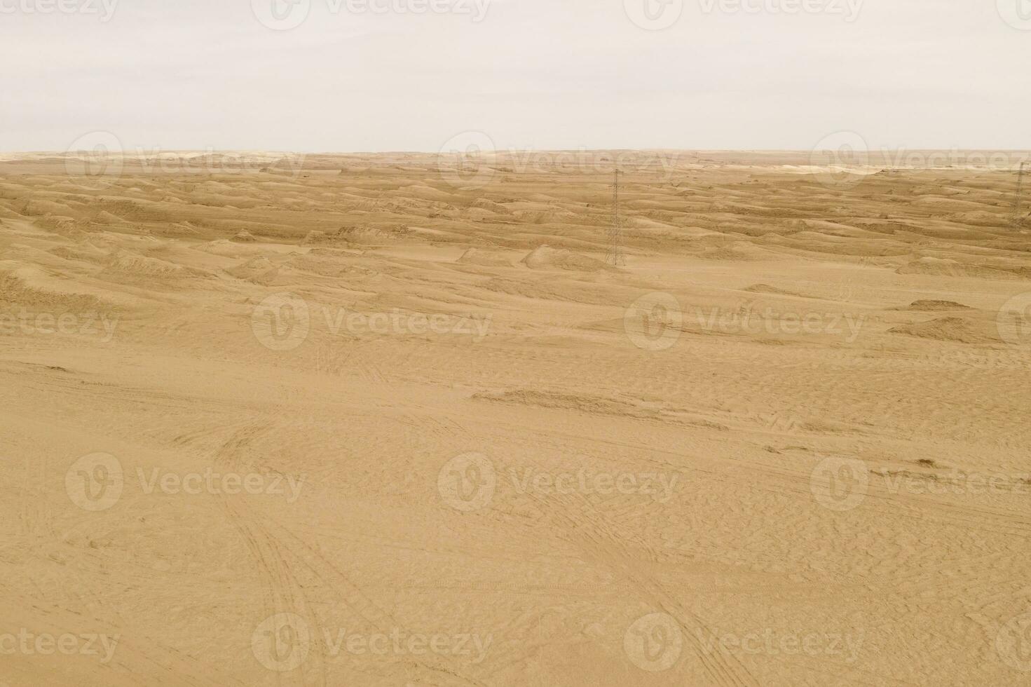 Dryness land with erosion terrain, geomorphology background. photo