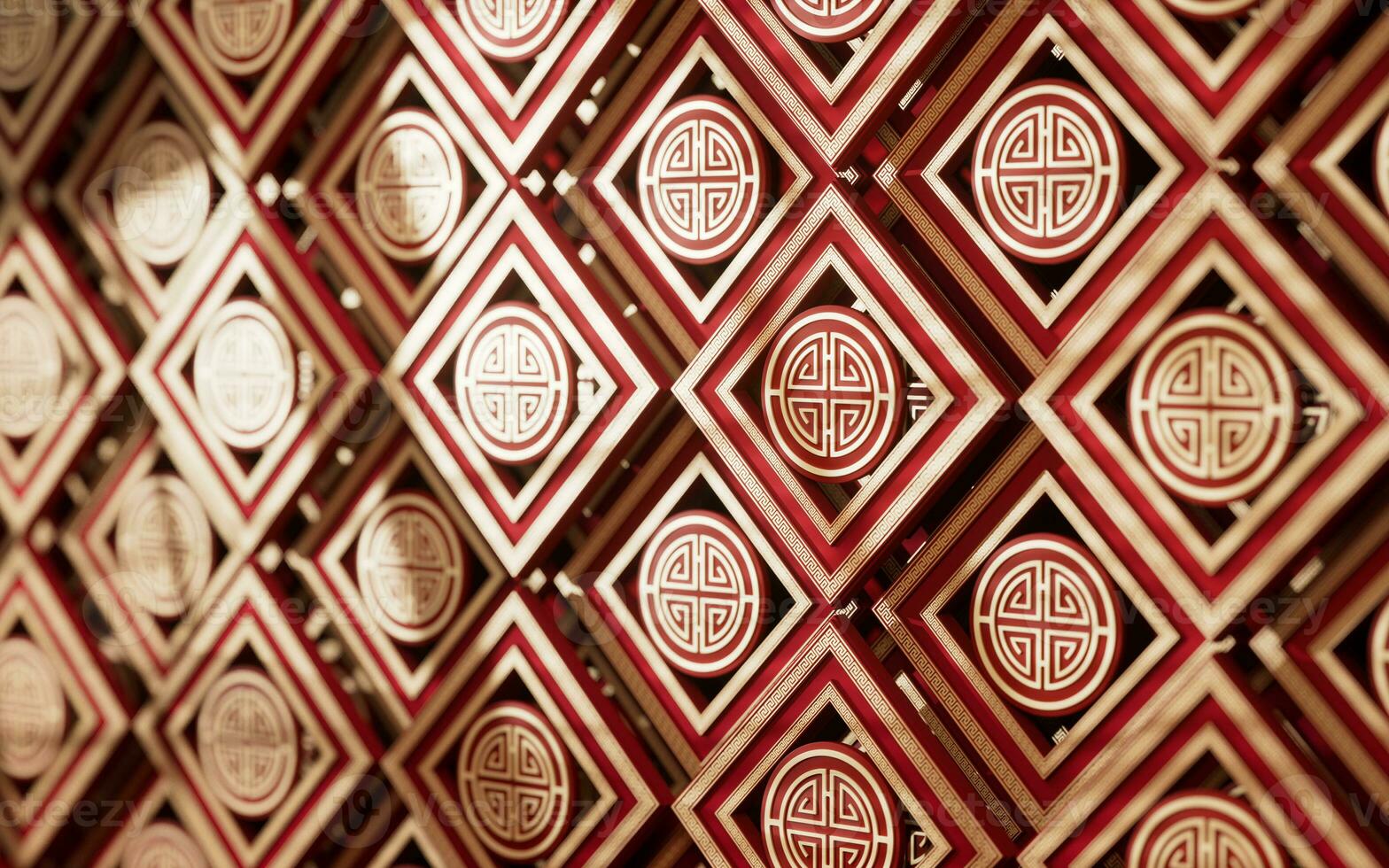Patterns with Chinese style background, 3d rendering. photo