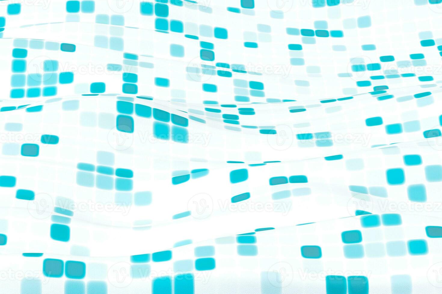 Flowing grid pattern clothes, wavy pattern background, 3d rendering. photo