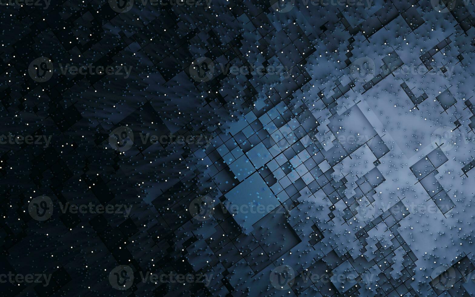 Cubes and materials, the concept of science and technology, 3d rendering. photo