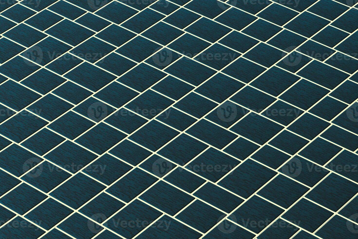 Tile cubes with golden glowing gap, 3d rendering. photo