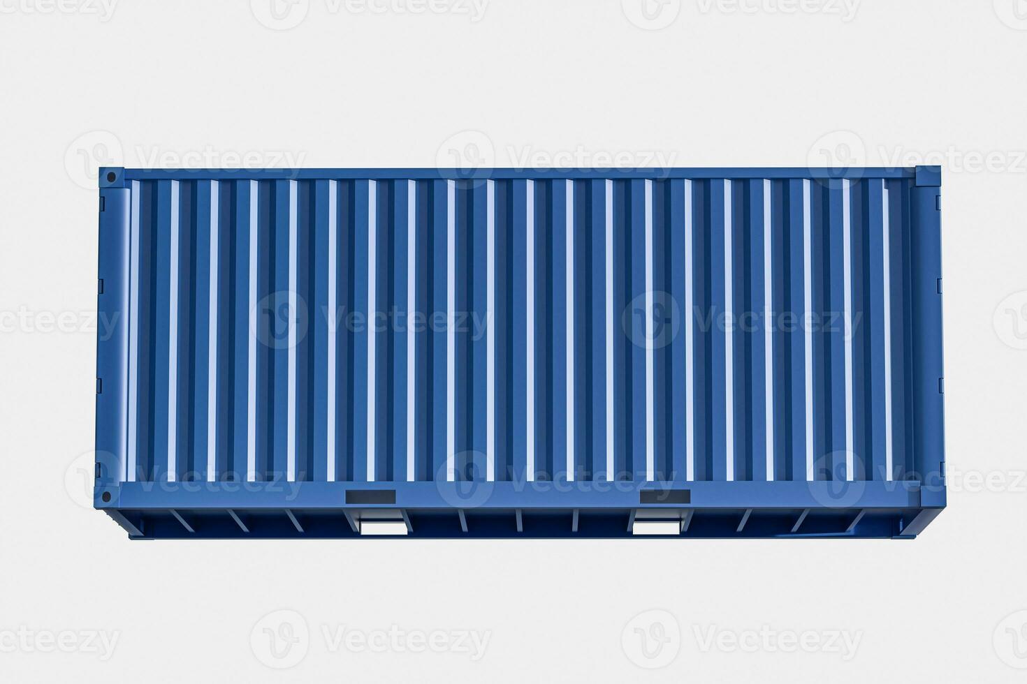 Container and weight,logistics and transmission,3d rendering. photo