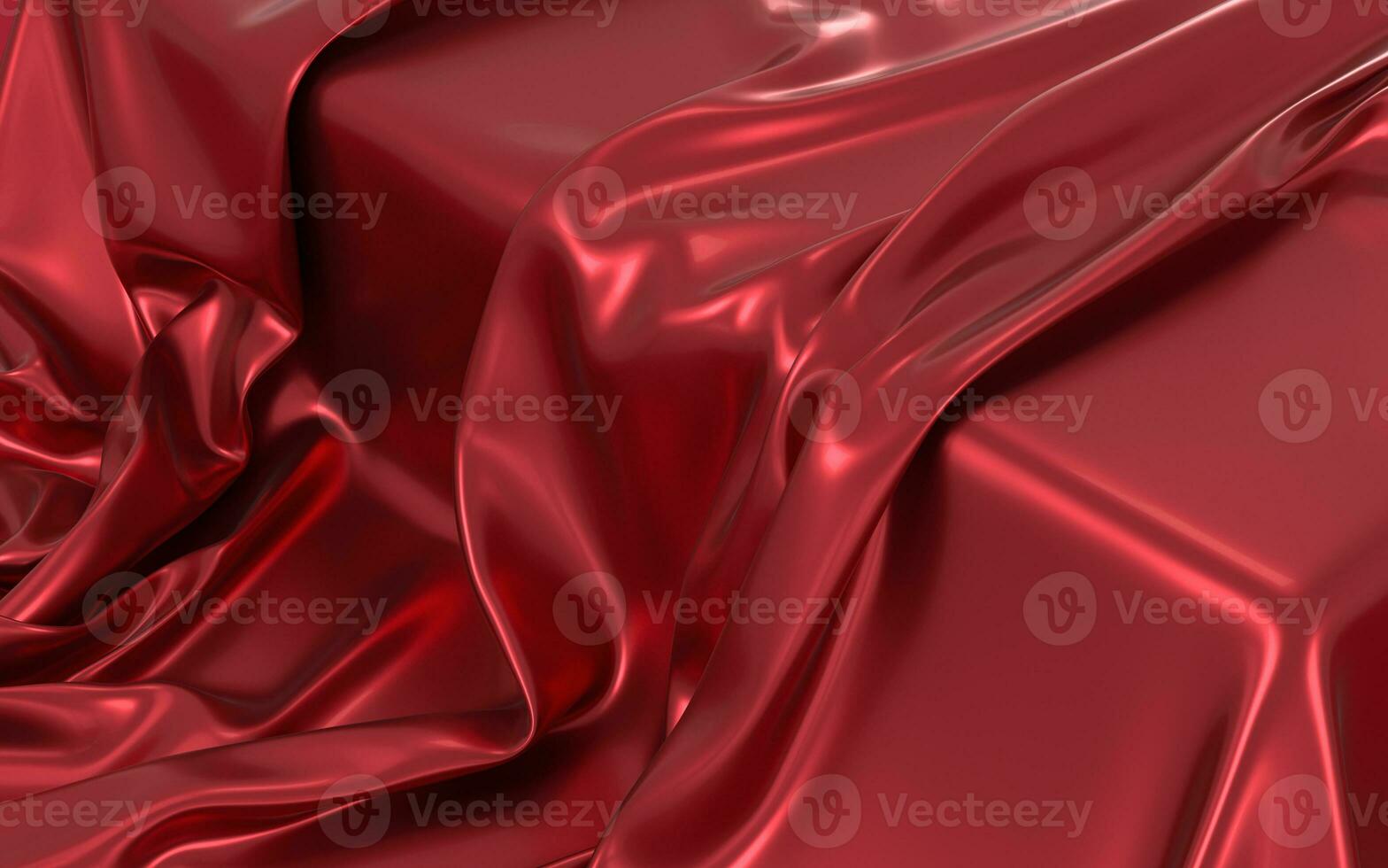 Flowing clothes with red background, 3d rendering. photo