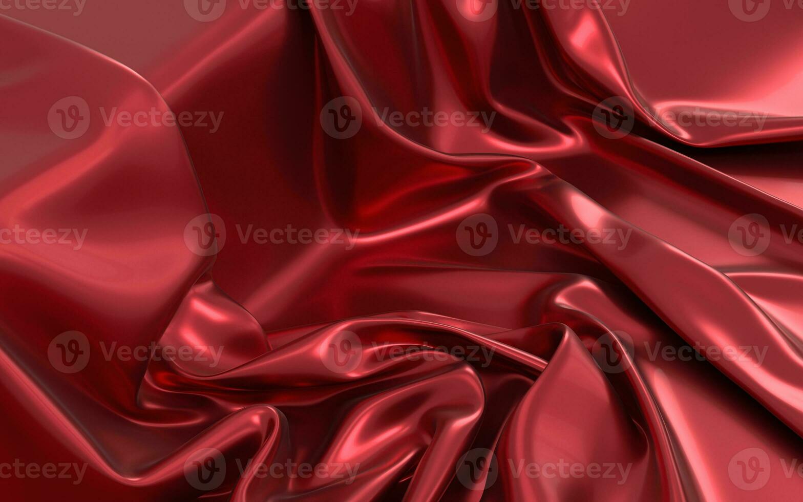 Flowing clothes with red background, 3d rendering. photo