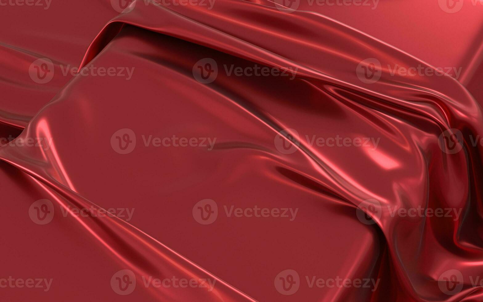 Flowing clothes with red background, 3d rendering. photo