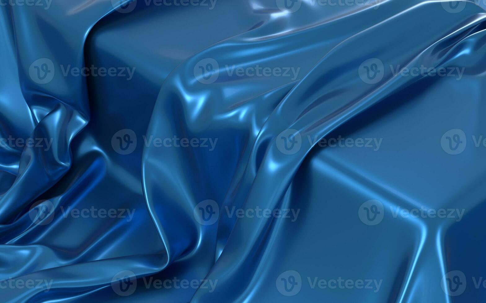 Flowing clothes with blue background, 3d rendering. photo