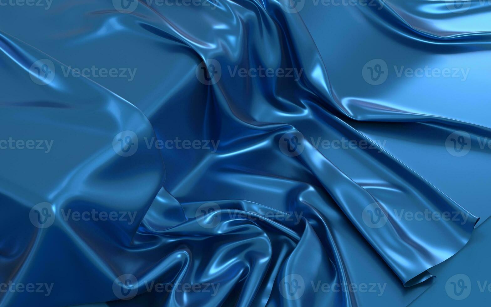 Flowing clothes with blue background, 3d rendering. photo