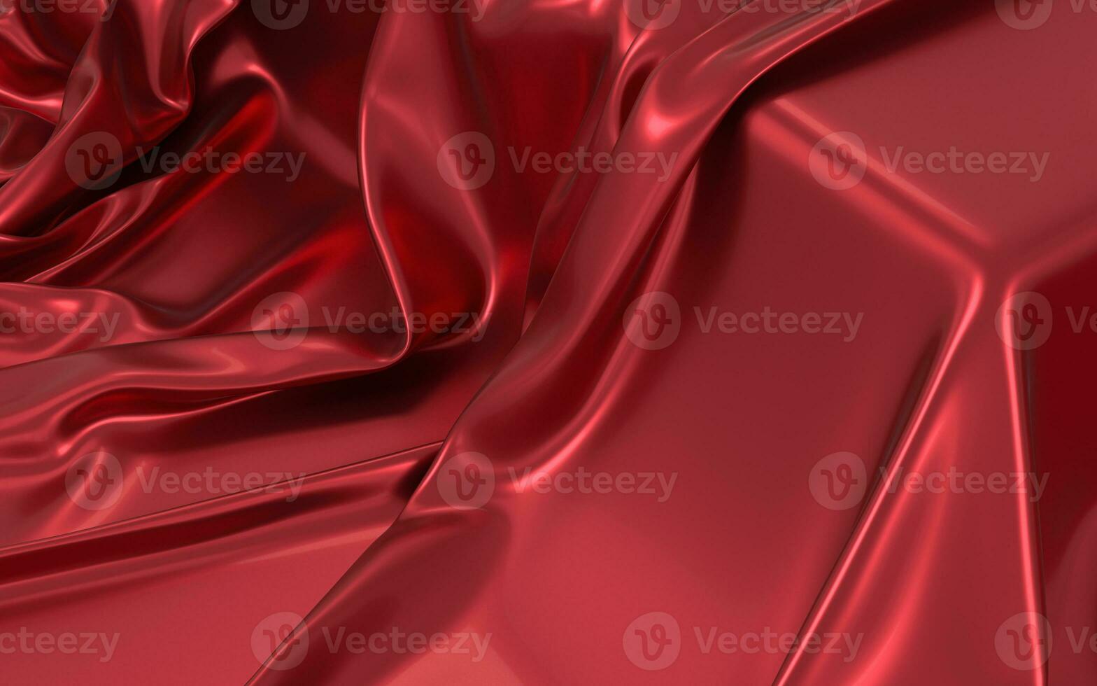 Flowing clothes with red background, 3d rendering. photo