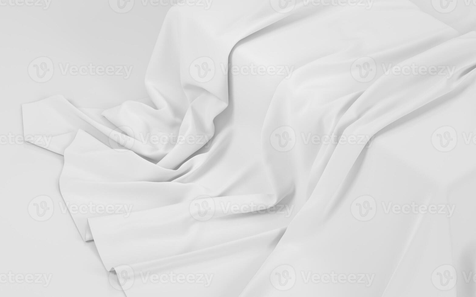 Flowing clothes with white background, 3d rendering. photo