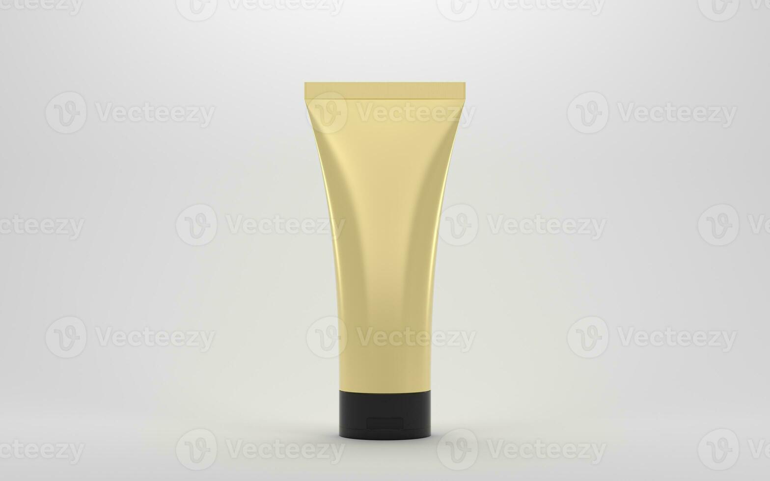 Blank cosmetic bottle with white background, 3d rendering. photo