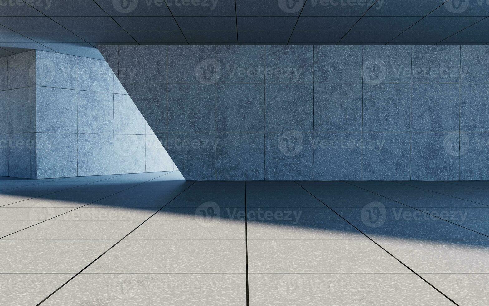 Abstract concrete buildings with open background, 3d rendering. photo