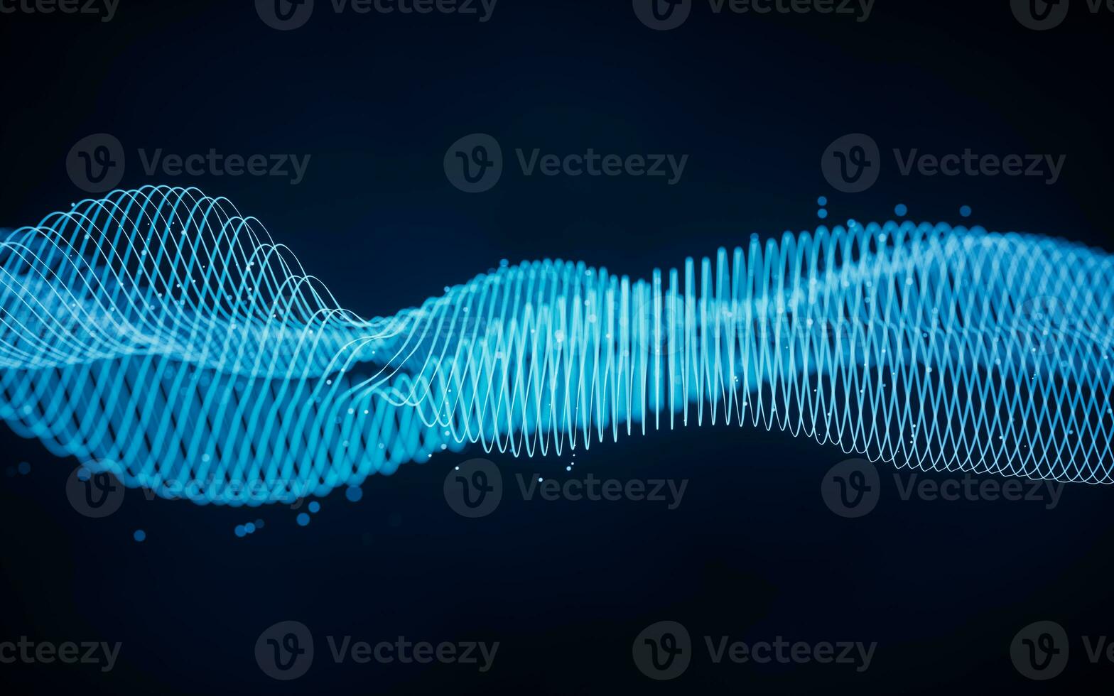 Flowing wave lines, curve pattern, 3d rendering. photo
