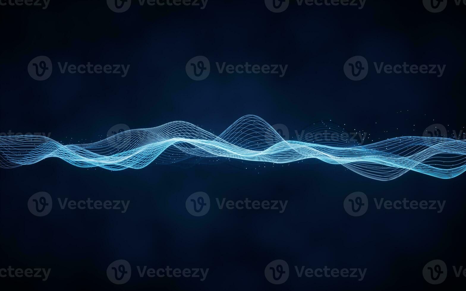 Flowing wave lines, curve pattern, 3d rendering. photo