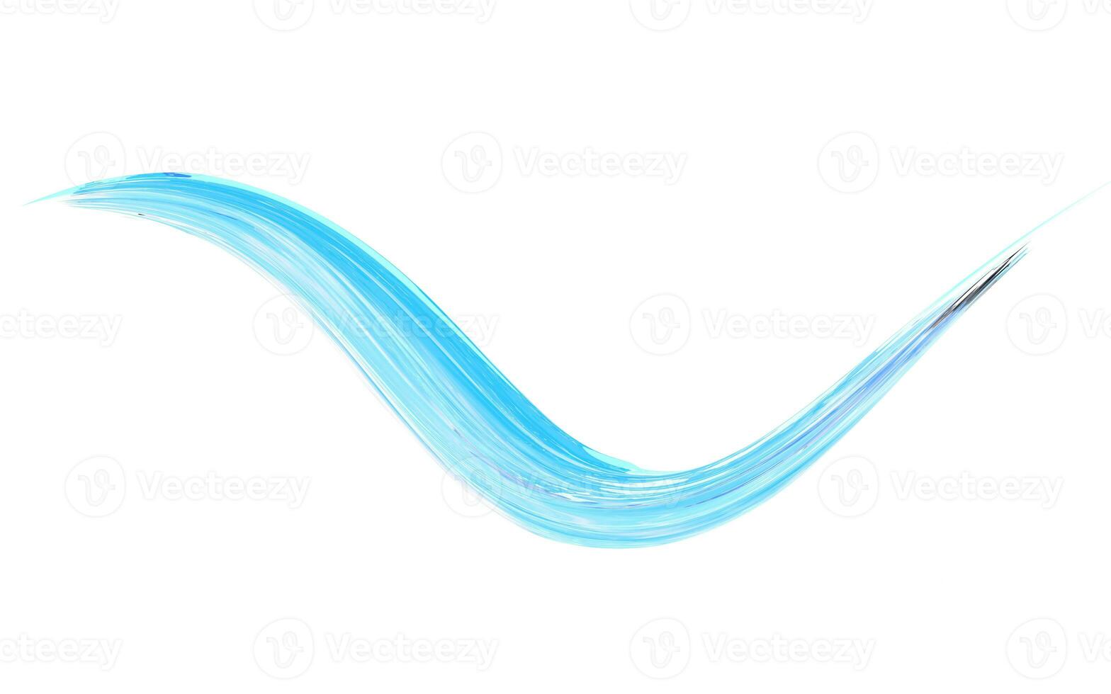 Abstract flowing gradient lines, 3d rendering. photo