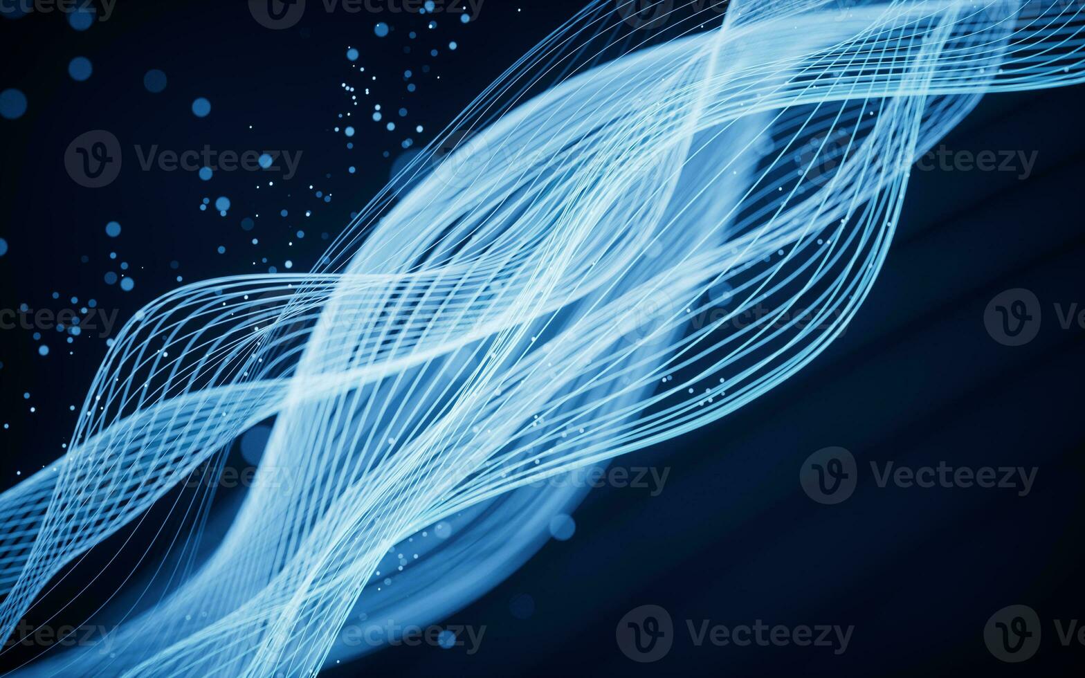 Flowing wave lines, curve pattern, 3d rendering. photo