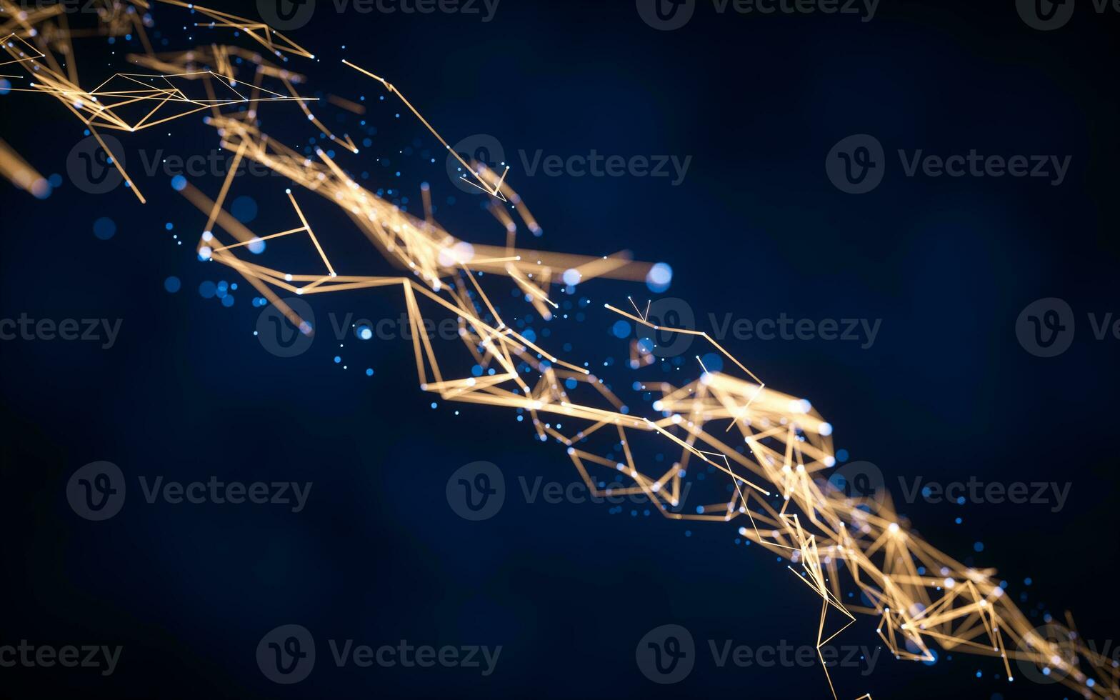 Abstract particle lines, 3d rendering. photo