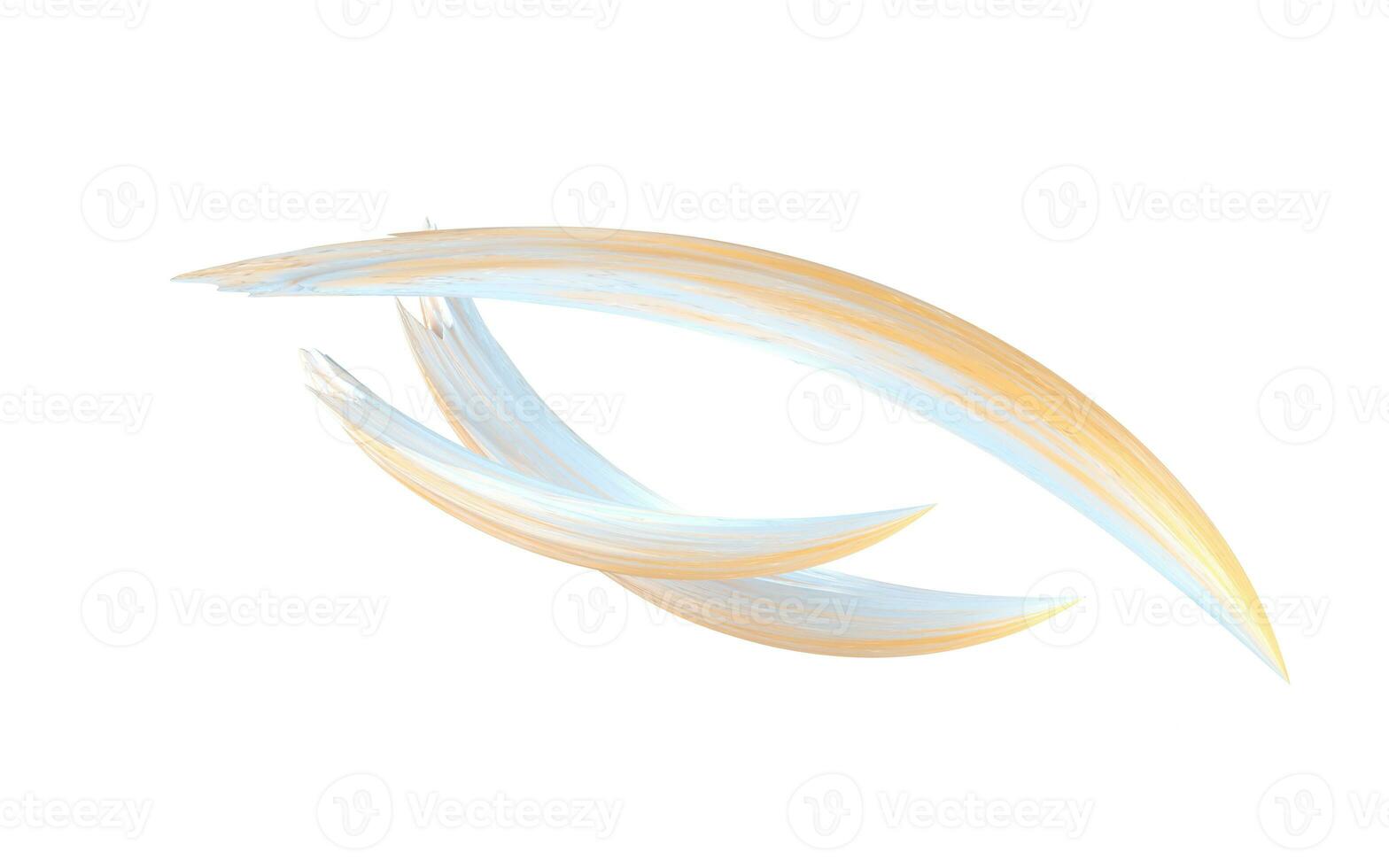Abstract flowing gradient lines, 3d rendering. photo