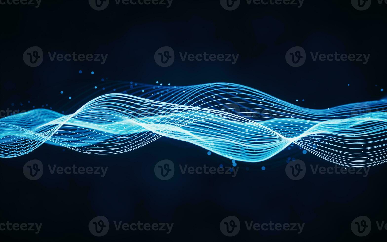 Flowing wave lines, curve pattern, 3d rendering. photo