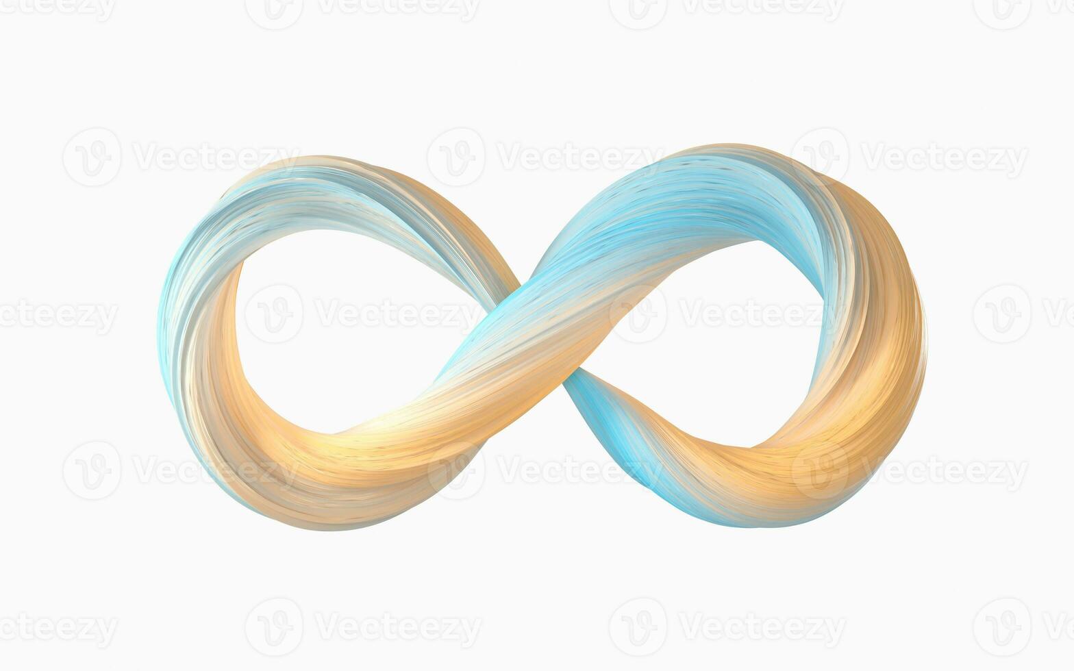 Abstract cloth, Mobius belt, 3d rendering. photo