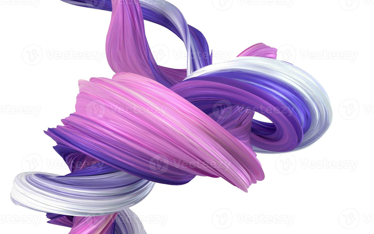 Abstract flowing gradient lines, 3d rendering. photo