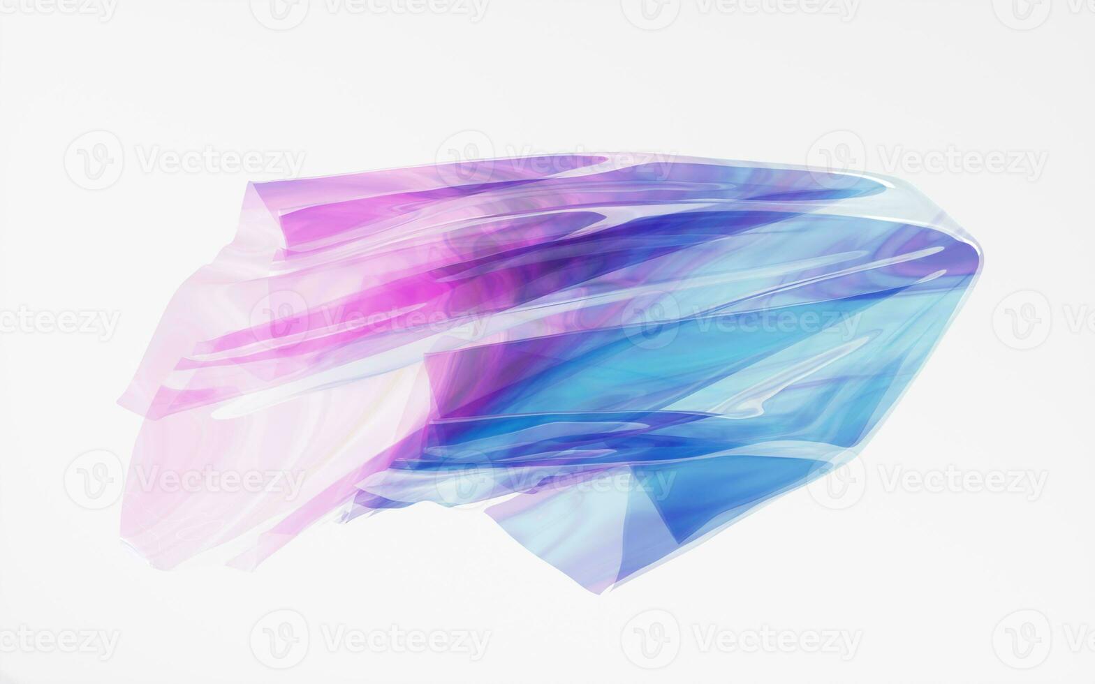 Gradient clothes with white background, 3d rendering. photo