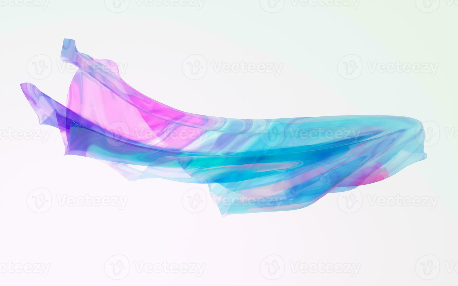 Gradient clothes with white background, 3d rendering. photo