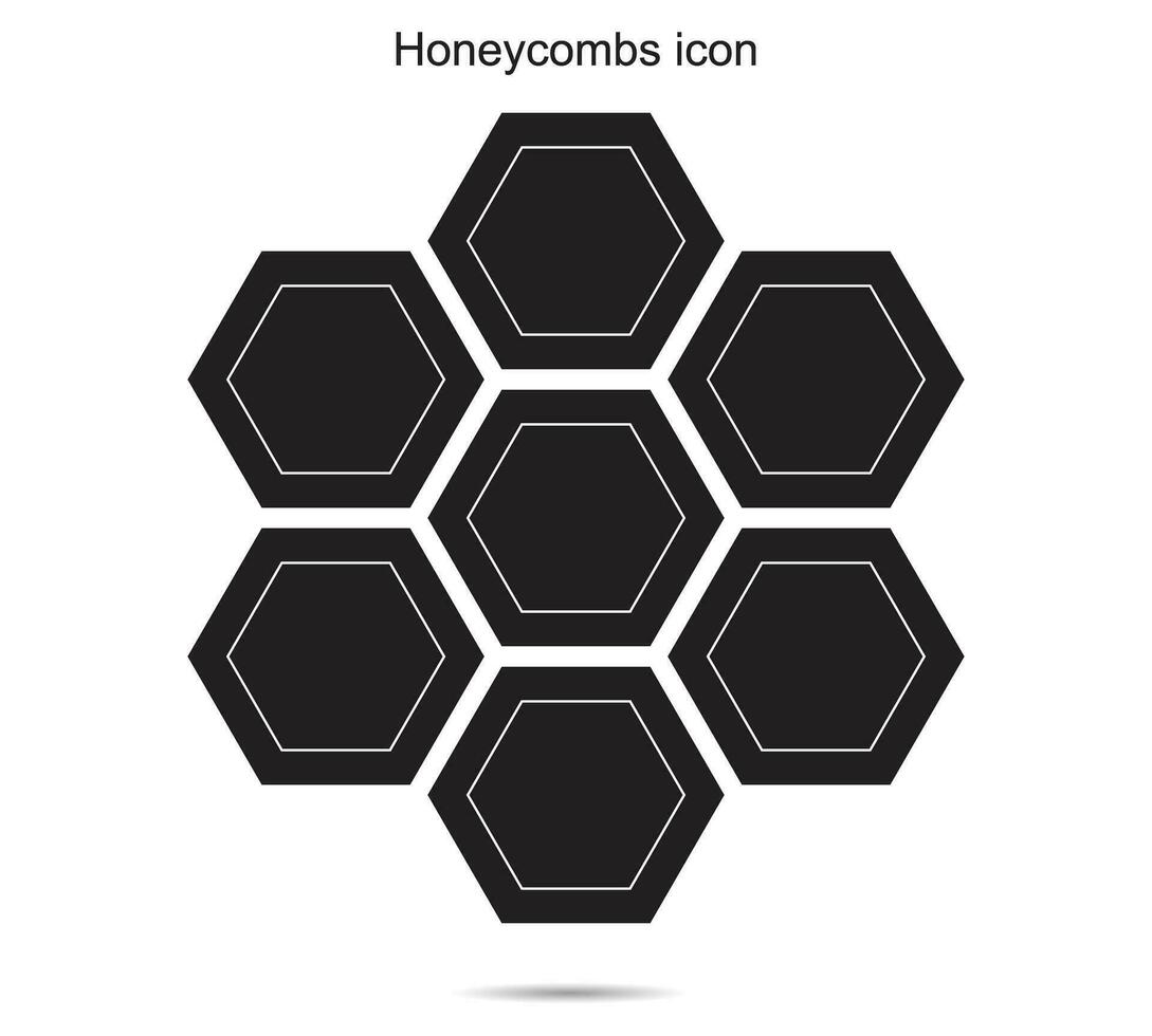 Honeycombs icon, vector illustration.