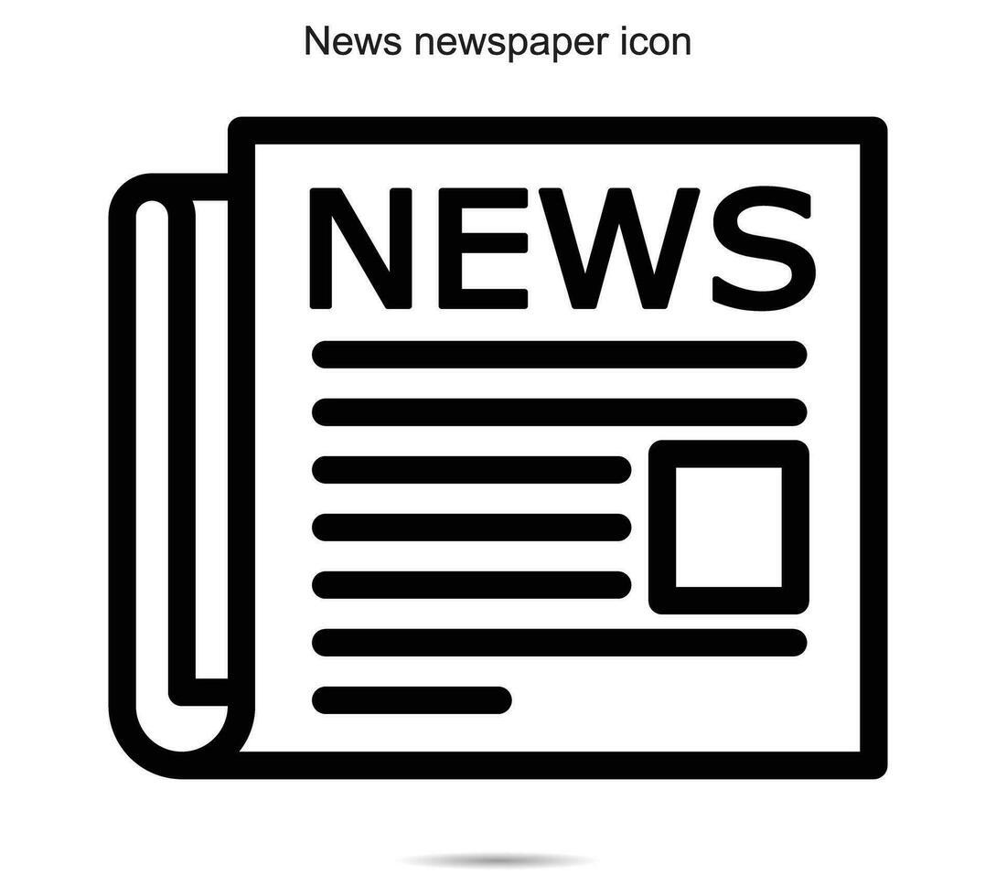 News newspaper icon, vector illustration. 27862524 Vector Art at Vecteezy