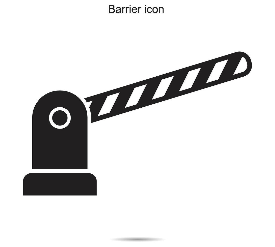 barrera icono, vector ilustración.