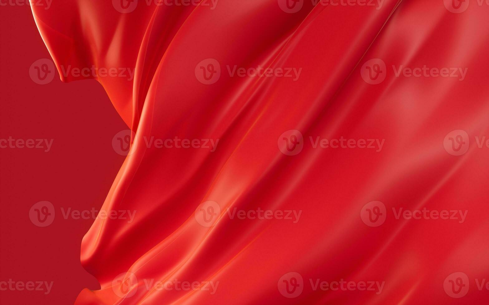 Red flying clothes, 3d rendering. photo