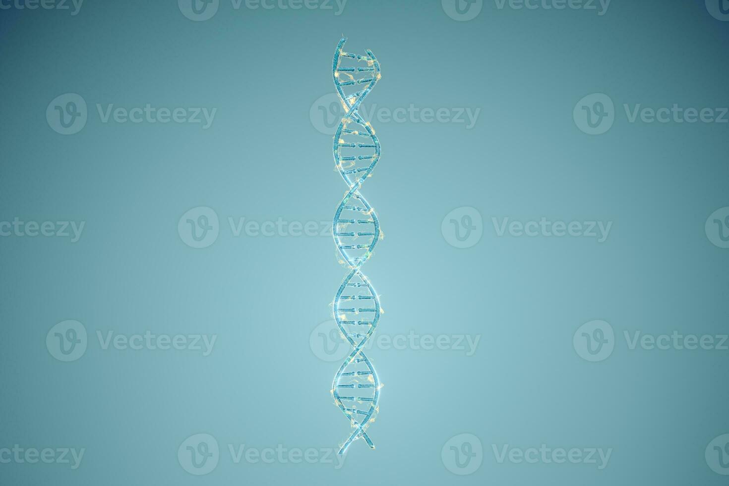 adn y cromosomas, genes y herencia, 3d representación. foto