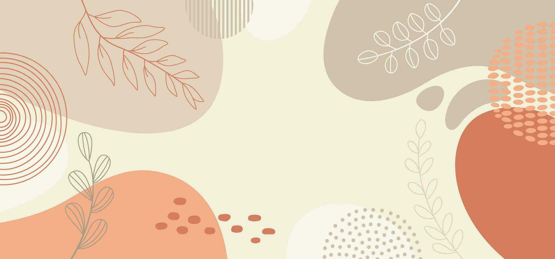 Design banner frame background .Colorful poster background vector illustration.Exotic plants, branches,art print for beauty, fashion and natural products,wellness, wedding and event.