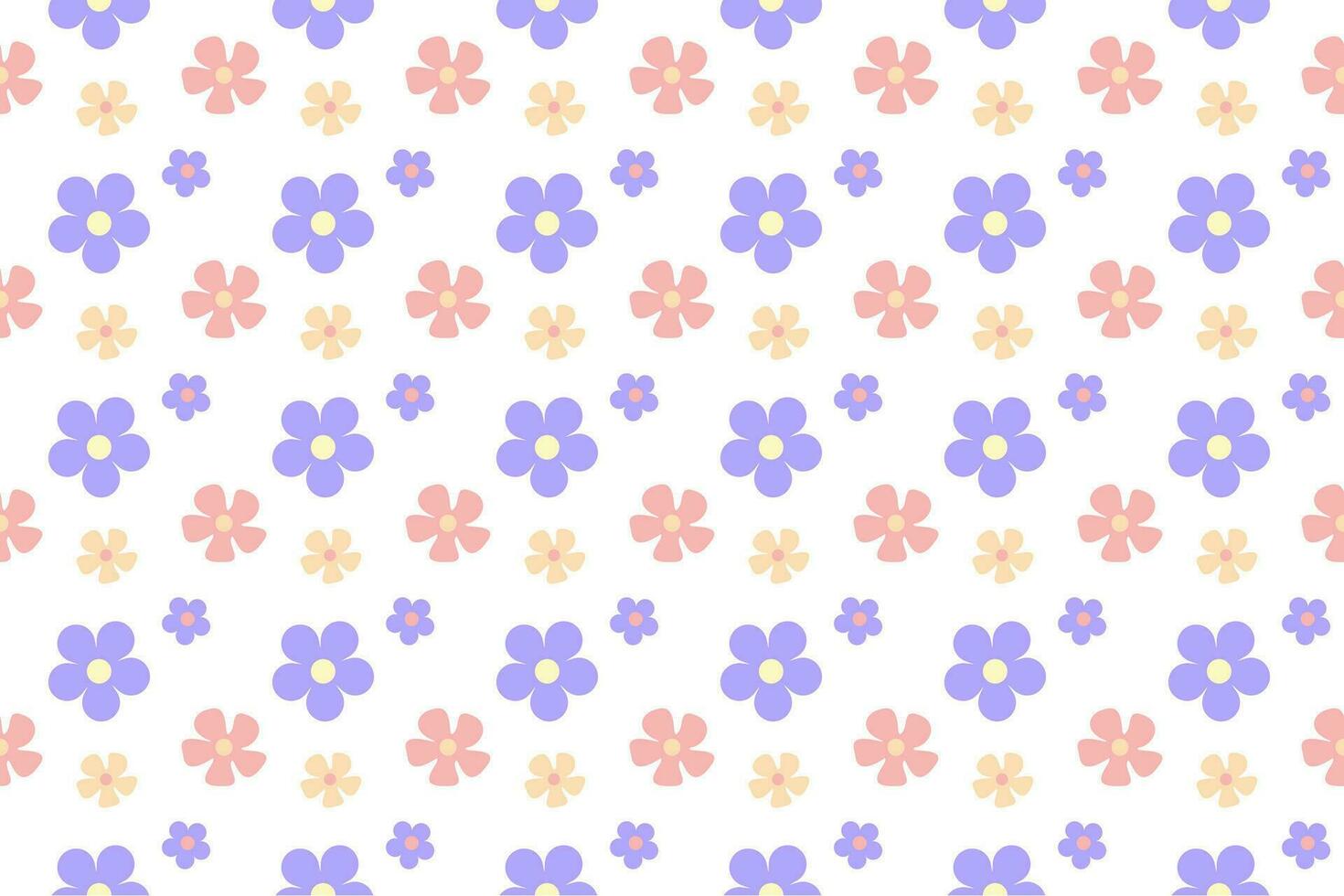 a tiny flower vector seamless pattern
