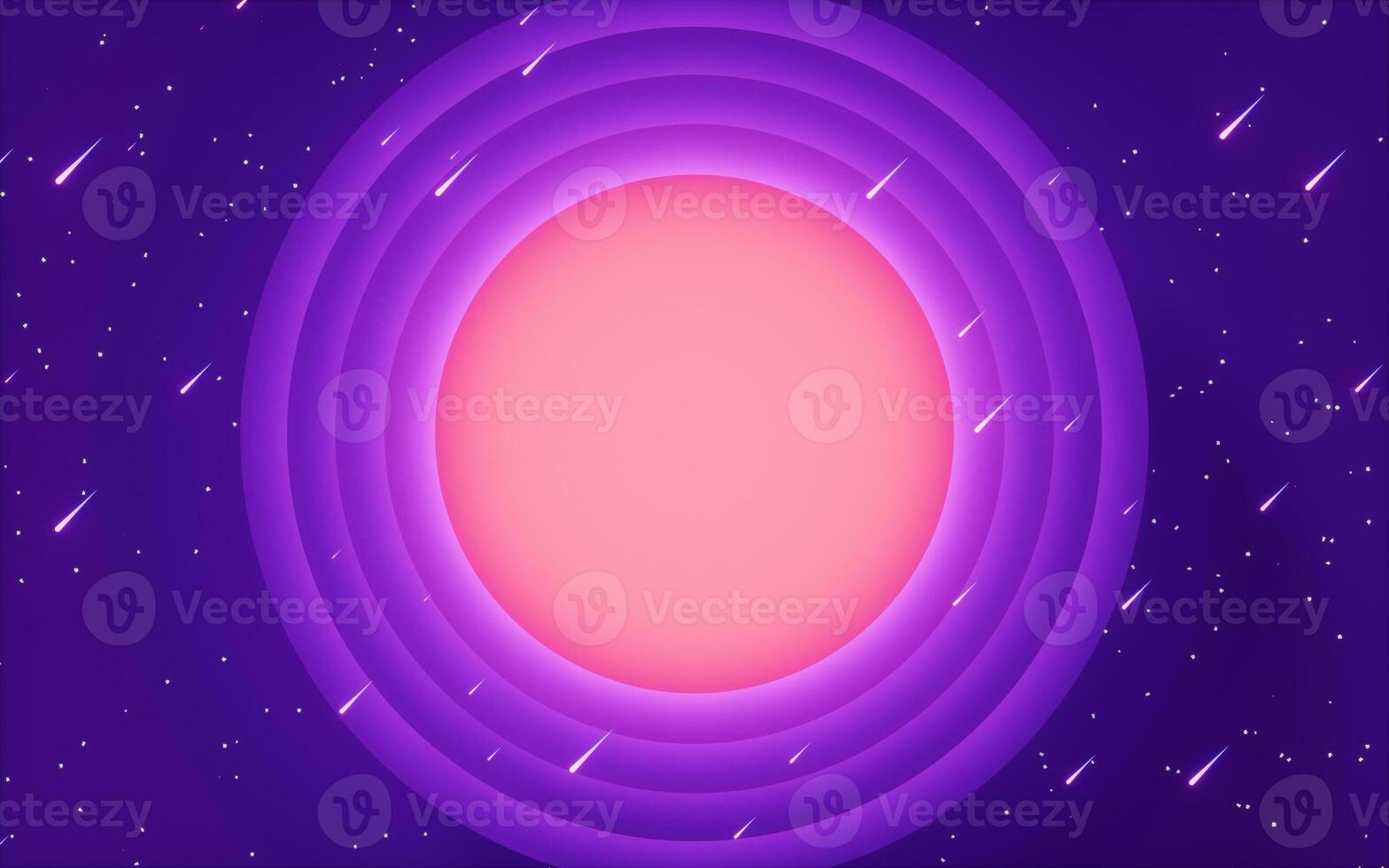 Multi-layer round background, 3d rendering. photo