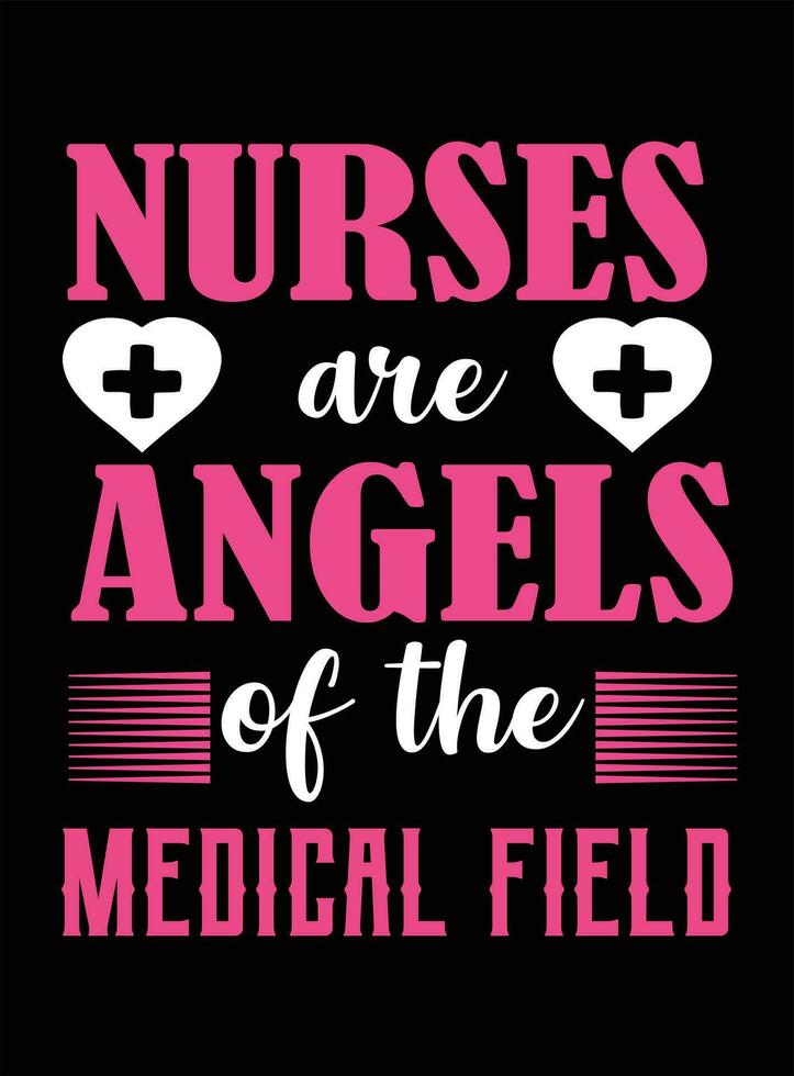 Vector Nurse illustration t-shirt or poster Design