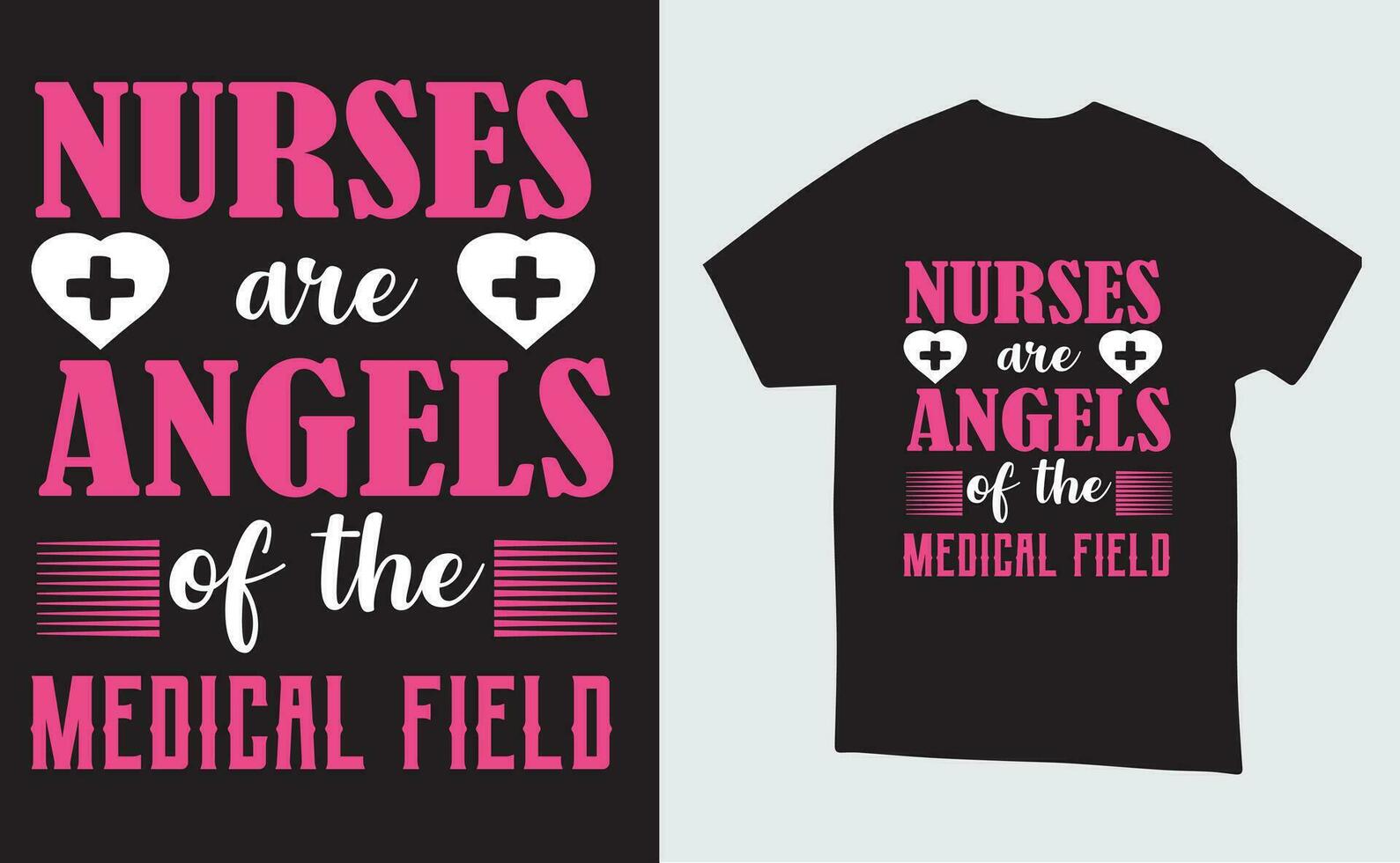 Vector Nurse illustration t-shirt or poster Design