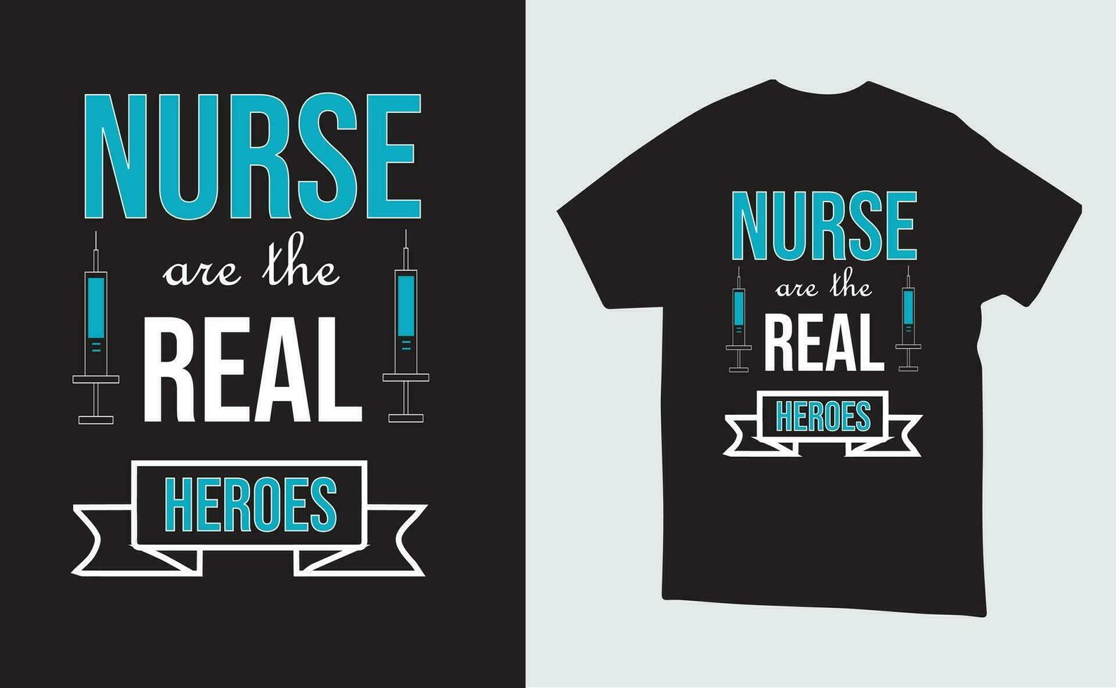 Vector Nurse illustration t-shirt or poster Design