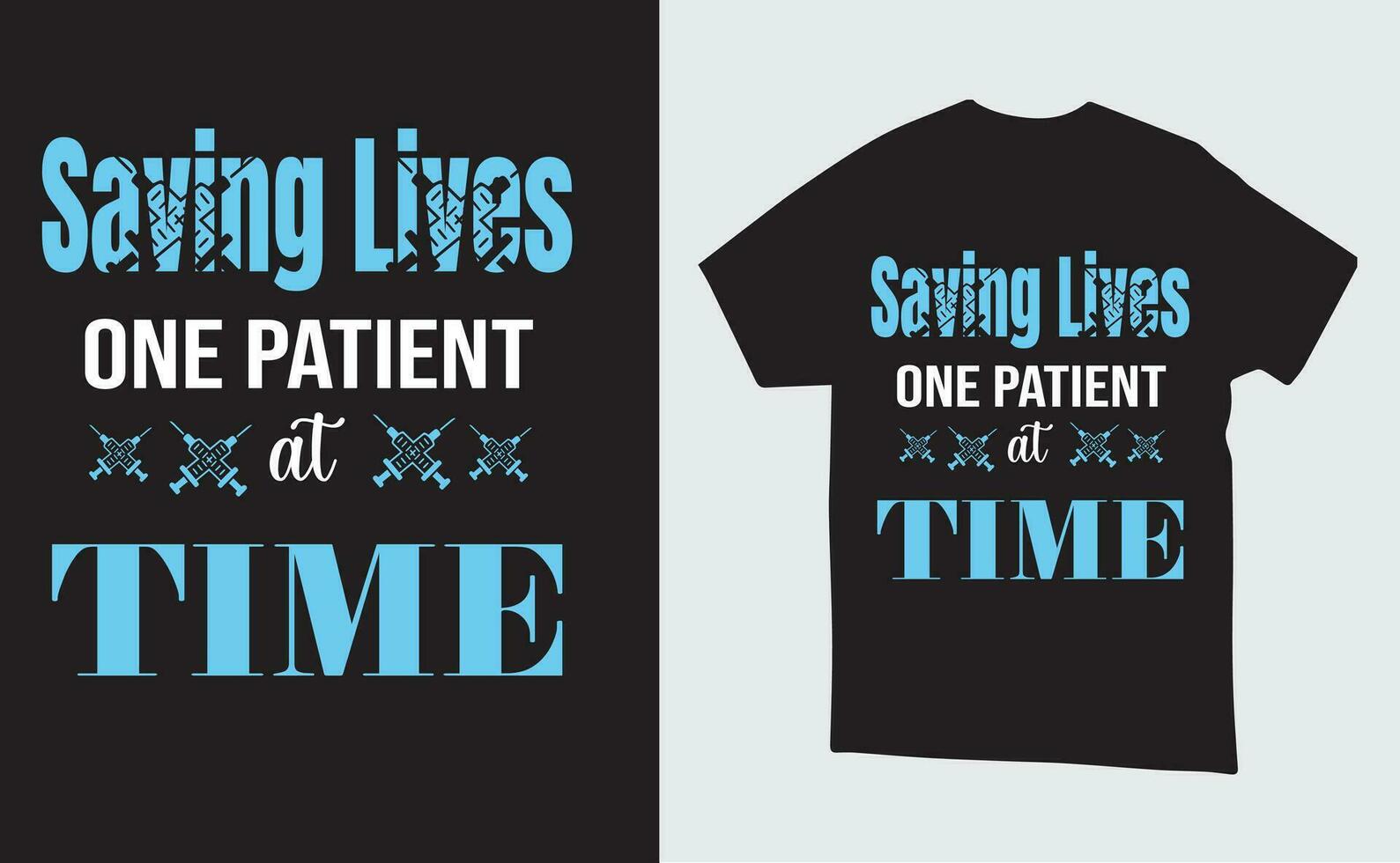 Vector Nurse illustration t-shirt or poster Design