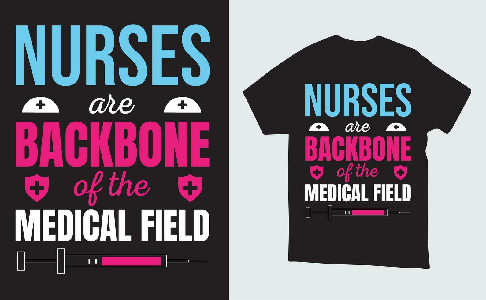 Vector Nurse illustration t-shirt or poster Design