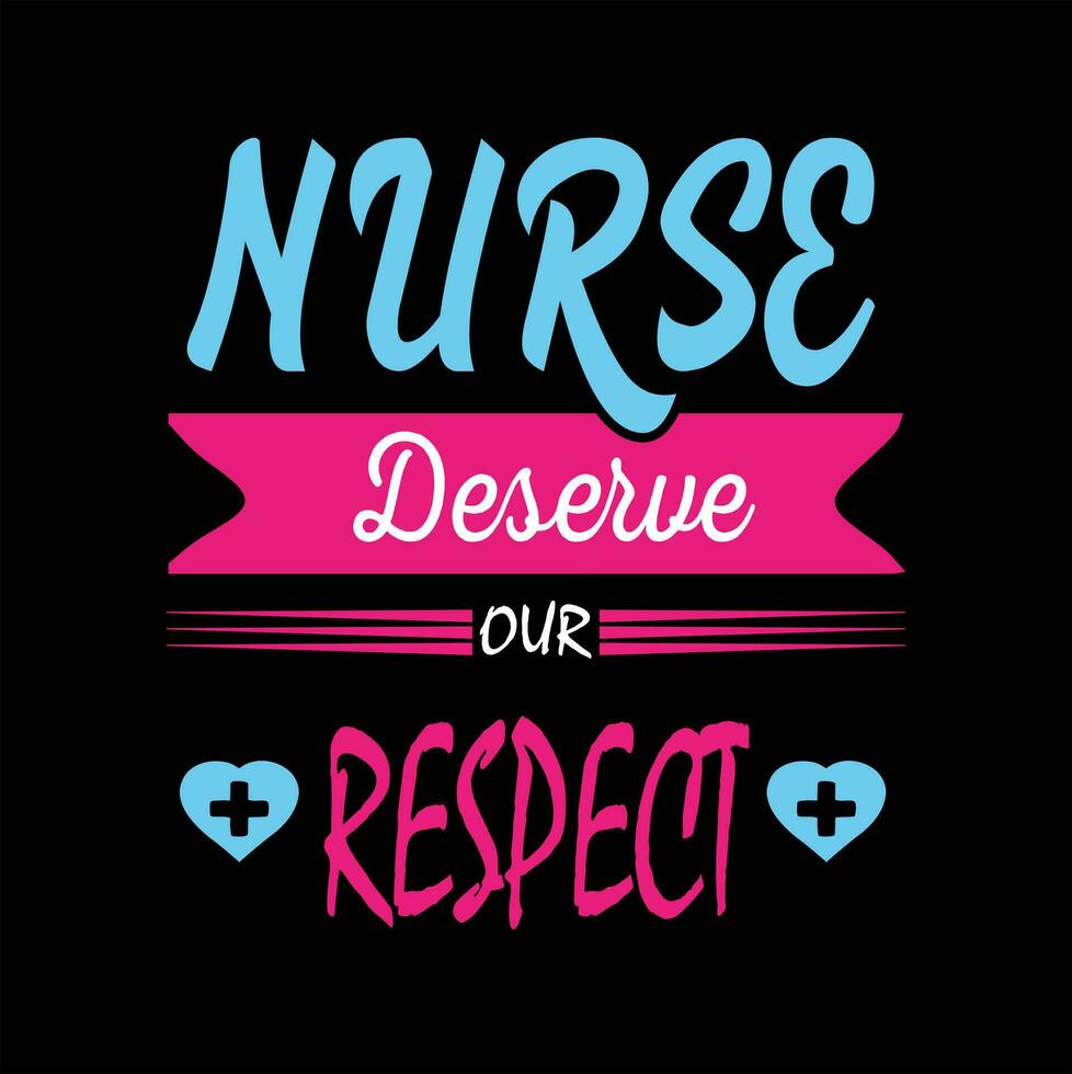 Vector Nurse illustration t-shirt or poster Design